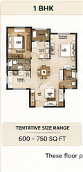 Embassy Space Sadahalli conceptual 1 BHK planning study Embassy Space Sadahalli conceptual 1 BHK planning study